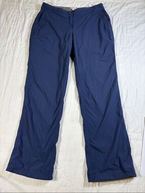 Gorpcore L.L. Bean Women's Comfort Trail Hiking Pants Navy Straight Leg Size 12